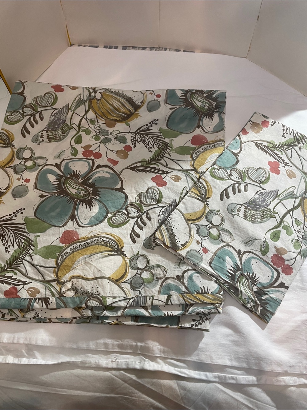 Pottery Barn Amelia Palampore 100% Organic Cotton King Duvet Cover